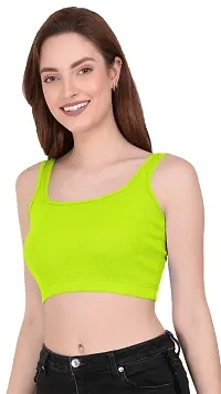 THE BLAZZE 1044 Women's Summer Basic Sexy Strappy Sleeveless Crop Top's (Large, Color_4)-thumb3