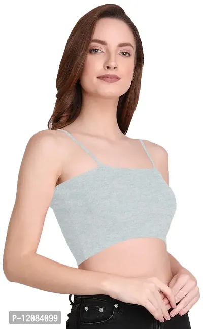 THE BLAZZE 1290 Women's Sleeveless Crop Tops Sexy Strappy Tees-thumb3