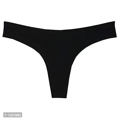 THE BLAZZE Women's Cotton Briefs (Pack of 1) (AS-01_Black_Small(32"/80cm - chest))-thumb0