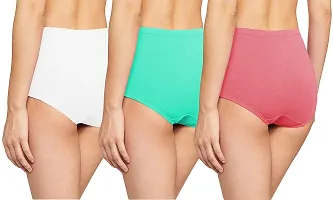 THE BLAZZE 1310 Women's Cotton Lingerie Panties Hipsters Bikini Underwear Full Brief Cotton Panty for Women(3XL,Combo_02)-thumb1