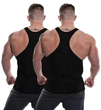 THE BLAZZE Men's Sleeveless T-Shirt Gym Tank Gym Tank Stringer Tank Tops Gym Vest Muscle Tee Gym Vest Vests Men Vest for Men T-Shirt for Men's-thumb1