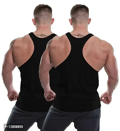 THE BLAZZE Men's Sleeveless T-Shirt Gym Tank Gym Tank Stringer Tank Tops Gym Vest Muscle Tee Gym Vest Vests Men Vest for Men T-Shirt for Men's-thumb2