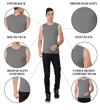 AD2CART A0006 Men's Round Neck Sleeveless T-Shirt Tank Top Gym Bodybuilding Vest Muscle Tee for Men-thumb4