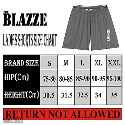 THE BLAZZE 1018 Women's Cotton Shorts (Light Pink, Large)-thumb4