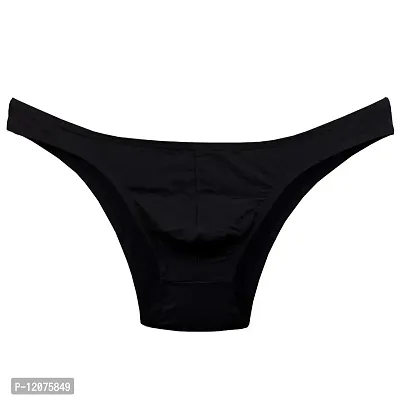 THE BLAZZE Men's Soft Low Rise G-String Underwear Sexy Mid Coverage Back Briefs-thumb0