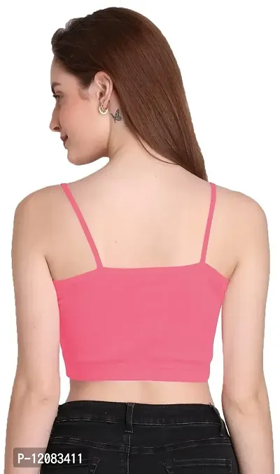 THE BLAZZE 1290 Crop Top for Women (Medium, Light Pink)-thumb3