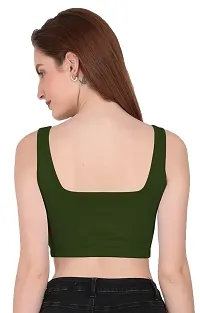 THE BLAZZE 1044 Women's Cotton Summer Basic Sexy Strappy Sleeveless Crop Top for Women(2XL,Color_09)-thumb2