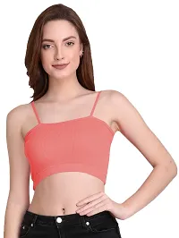 THE BLAZZE 1290 Sexy Women's Tank Tops Bustier Bra Vest Crop Top Bralette Blouse Top for Women (XX-Large, Light Pink)-thumb4