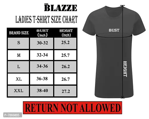THE BLAZZE Women's T-Shirt (Pack of 3) (QW-62_Black, Blue  Maroon_XX-Large)-thumb3