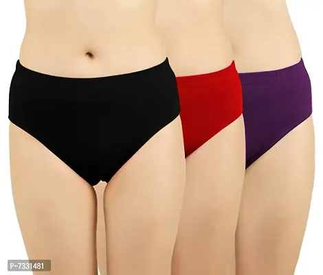 Women's Panties Combo Pack of 4 Size (95-100cm) Random Colours Multicolour