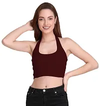 THE BLAZZE 1294 Women's Sexy Cotton Tank Crop Tops Bustier Bra Vest Crop Top Bralette Blouse Top for Womens-thumb3