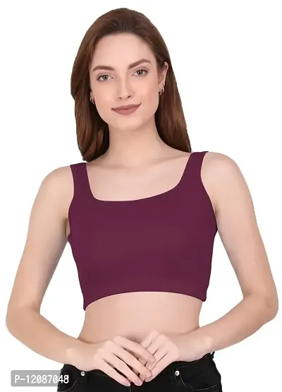 THE BLAZZE 1044 Women's Summer Basic Sexy Strappy Sleeveless Crop Top's-thumb0