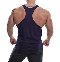 THE BLAZZE 0051 Men's Tank Top Muscle Gym Bodybuilding Vest Fitness Workout Train Stringers-thumb1