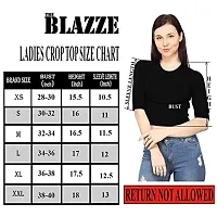 THE BLAZZE 1085 Women's Elbow Sleeve Tank Crop Tops Bustier Bra Vest Shorts Crop Top Bralette Blouse Top for Women-thumb5