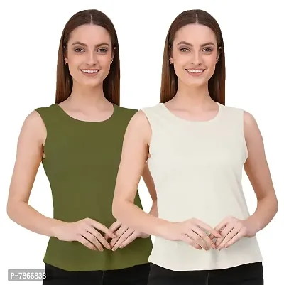 Buy THE BLAZZE 1042 Women's Sexy Cotton Regular Sleeveless Spaghetti Top  Camisole Racerback Workout Top Yoga Tank Top Tops for Women (Small(30-32),  H - Black ArmyGreen) Online In India At Discounted Prices