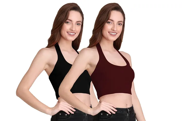 THE BLAZZE 1294 Women's Crop Tops (S, Combo_06)