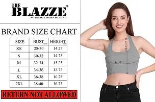 THE BLAZZE 1294 Women's Sexy Cotton Tank Crop Tops Bustier Bra Vest Crop Top Bralette Blouse Top for Womens (Small, Colour_1)-thumb5