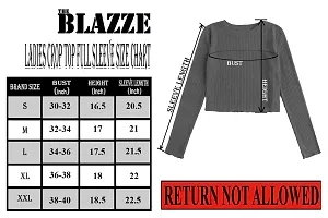 THE BLAZZE Women's T-shirt (QW-39874_Black_Medium)-thumb2