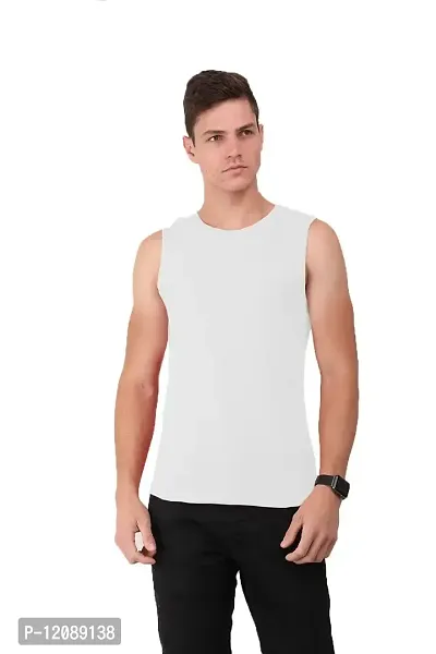AD2CART A0006 Men's Round Neck Sleeveless T-Shirt Tank Top Gym Bodybuilding Vest Muscle Tee for Men (L, Color_04)