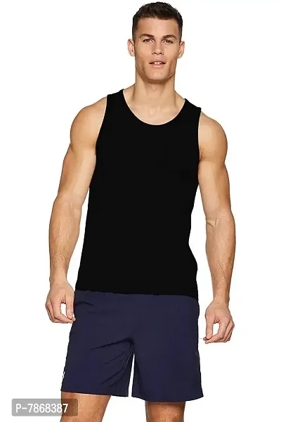 THE BLAZZE Men's Regular Fit Top (QW-130_Black_Small)