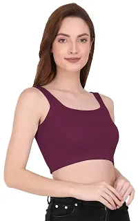 THE BLAZZE 1044 Women's Summer Basic Sexy Strappy Sleeveless Crop Top's-thumb3