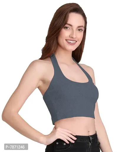 THE BLAZZE 1294 Women's Sexy Cotton Tank Crop Tops Bustier Bra Vest Crop Top Bralette Blouse Top for Womens(S,Color_05)