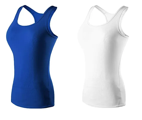 THE BLAZZE Women's Yoga Tank Top Compression Racerback Top Baselayer Quick Dry Sports Runing Vest