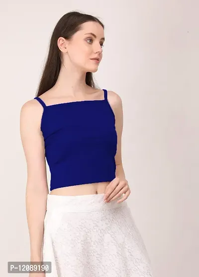 AD2CART A1663 Women's Basic Solid Wide Flat Neck Stylish Crop Top for Women-thumb4