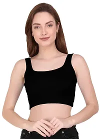 THE BLAZZE 1044 Crop Tops for Women (XX-Large, Black)-thumb3