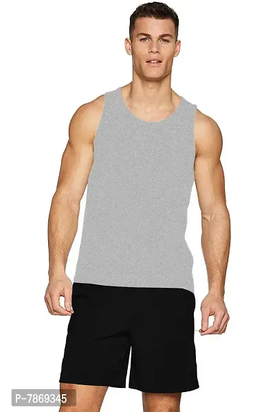 THE BLAZZE Men's Regular Fit Top (QW-130_Grey_Small)-thumb0