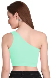 THE BLAZZE Women's Sleeveless Crop Tops Sexy Strappy Tees-thumb2