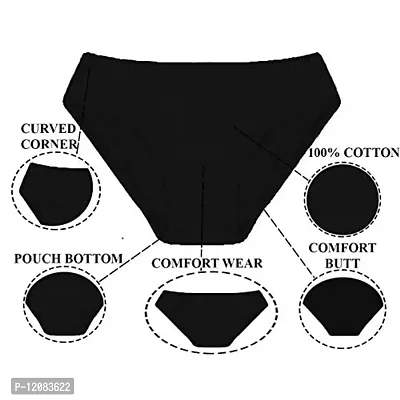 THE BLAZZE C1020 Women's Cotton Lingerie Panties Hipsters Briefs Underwear Bikini Panty for Women-thumb3
