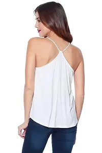 THE BLAZZE Women's Cotton Thermal Camisole (XXL, White)-thumb1