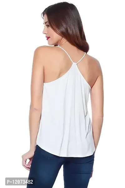 THE BLAZZE Women's Cotton Thermal Camisole (XXL, White)-thumb2