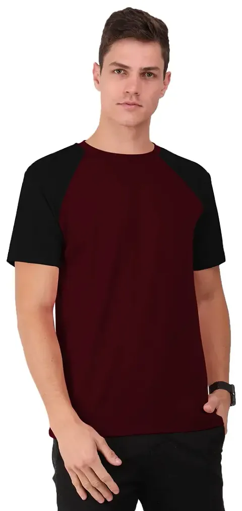 THE BLAZZE 0017 Men's Round Neck Half Sleeve T-Shirt for Men