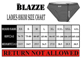 THE BLAZZE 1020 Women's Lingerie Panties Hipsters Briefs G-Strings Thongs Underwear Cotton Boy Shorts Women Bikini for Woman-thumb3