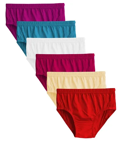 Buy Foxique Women's Plain Cotton Panties_Multicolor_Pack of 3 Multicolor  Online In India At Discounted Prices