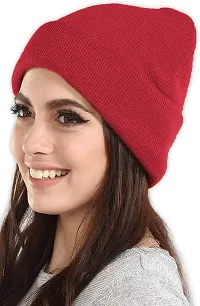 THE BLAZZE 2015 Winter Beanie Cap for Men and Women's (Free Size, Pink)-thumb1