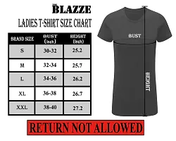 THE BLAZZE 1019 Women's Cotton Round Neck Half Sleeve T-Shirts for Women Combo (Pack of 2)-thumb4