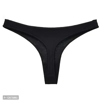 THE BLAZZE Women's Cotton Briefs (Pack of 1) (AS-01_Black_Small(32"/80cm - chest))-thumb2