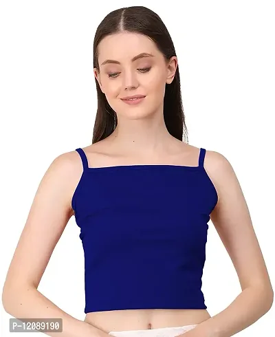 AD2CART A1663 Women's Basic Solid Wide Flat Neck Stylish Crop Top for Women-thumb0
