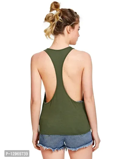 THE BLAZZE Women's Sleeveless Loose Fit Racerback Yoga Workout Tank Top-thumb2