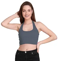 THE BLAZZE 1294 Women's Sexy Cotton Tank Crop Tops Bustier Bra Vest Crop Top Bralette Blouse Top for Womens(S,Color_05)-thumb3