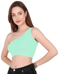 THE BLAZZE Women's Sleeveless Crop Tops Sexy Strappy Tees-thumb3