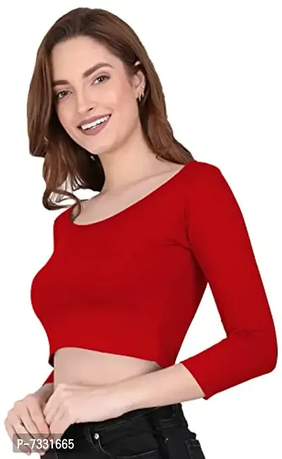 THE BLAZZE 1057 Women's Top (M, Red)-thumb4