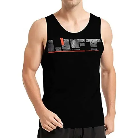 THE BLAZZE 0047 Men's Gym Tank Gym Tank Stringer Tank Tops for Men Gym Vest for Men Vests for Men Sleeveless T-Shirt Bodybuilding Gym Tank Tops for Men