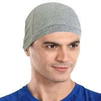 THE BLAZZE Skull Cap/Helmet Cap/Running Beanie - Ultimate Thermal Retention  Performance Moisture Wicking. Fits Under Helmets-Navy (1, Grey+Royal Blue)-thumb1