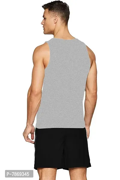 THE BLAZZE Men's Regular Fit Top (QW-130_Grey_Small)-thumb2