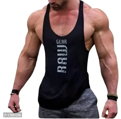 The BLAZZE B7072 Men's Cotton Sleeveless Tank Tops Gym Vest for Mens-thumb0