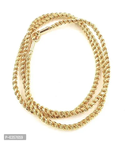 GOLD PLATED ROPE MODEL TRADITIONAL WOMENS THALI SARADI CHAIN